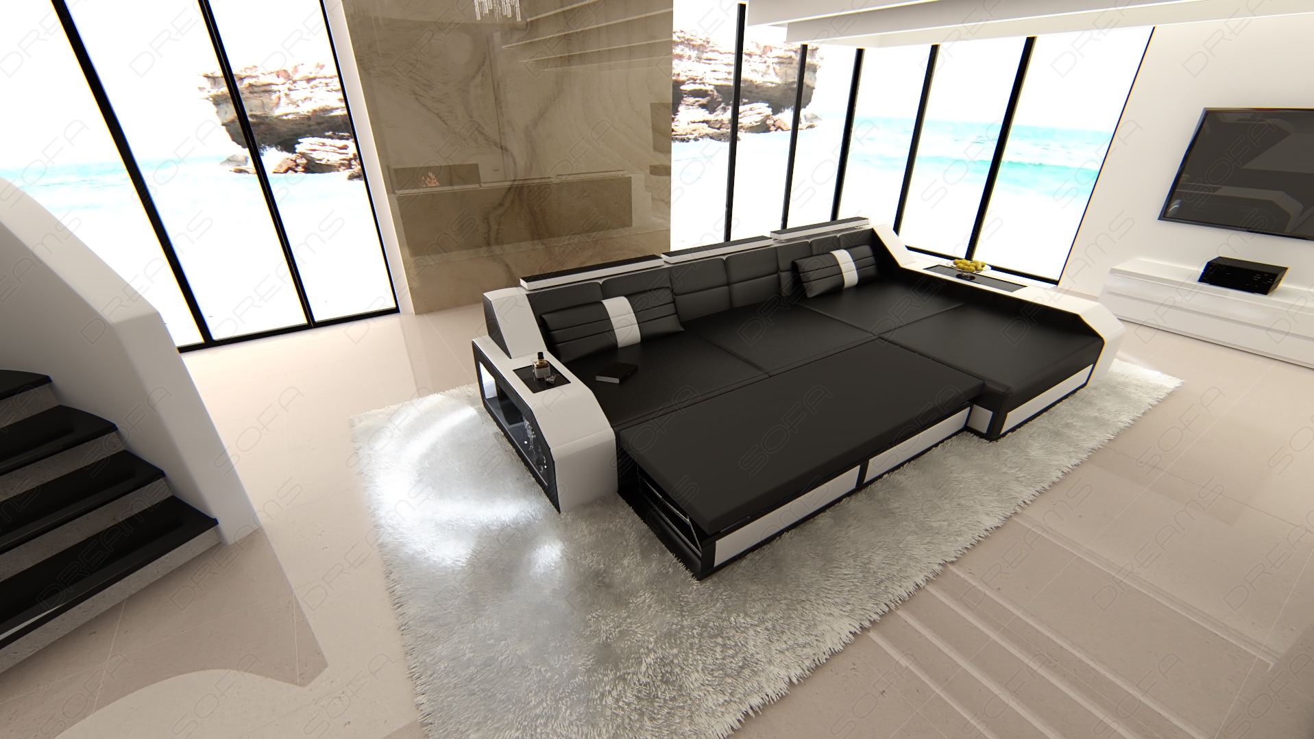 Schlaffunktion für das Sofa Arezzo