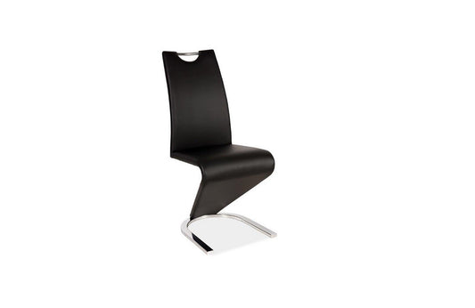 Kunstleder Esszimmer Stuhl Sergio in schwarz