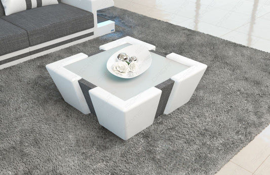Couchtisch Apollonia in grau - Hugo5 Strukturstoff